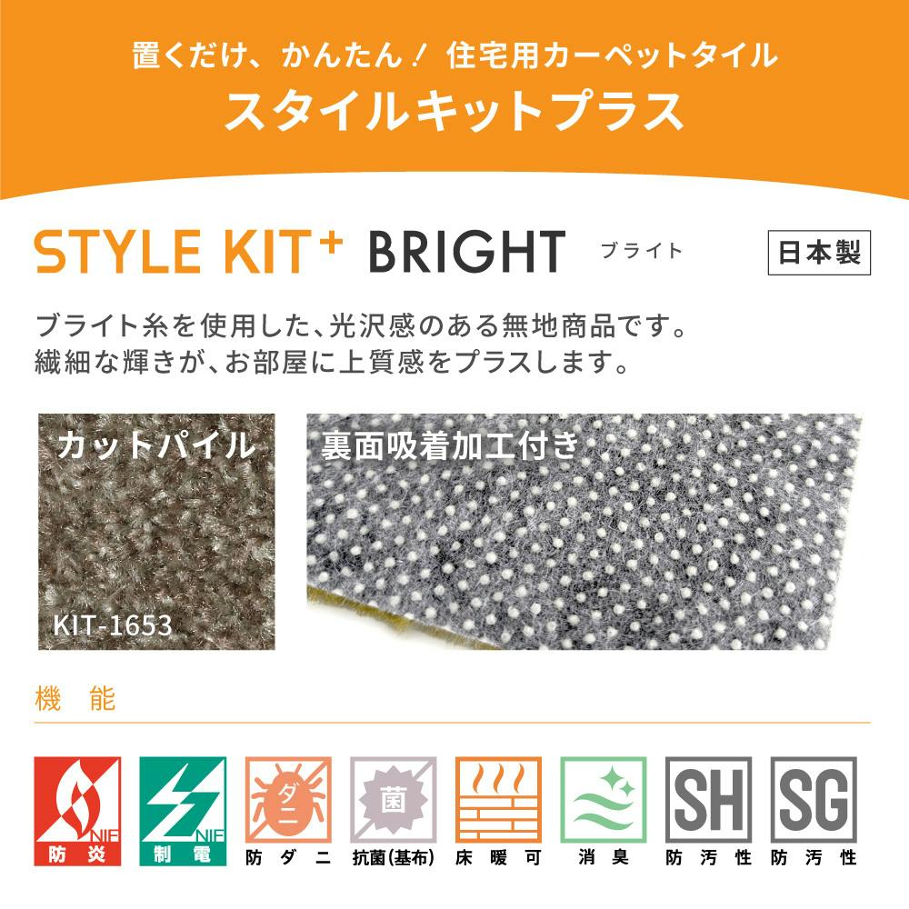 ケース単位】サンゲツ タイルカーペット STYLEKIT+ BRIGHT 1ケース 10