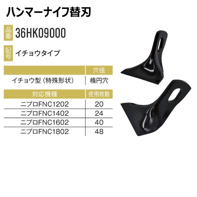 ハンマーナイフ   ニプロ 1台分 48枚 ニプロ FNC1802 ナイフセット ハンマーナイフ ハンマー