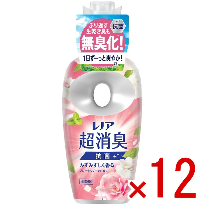 【ケース販売】レノア超消臭みずみずしく香るフローラルブーケ香り本体 × 12点 【送料込み】 #4987176353436