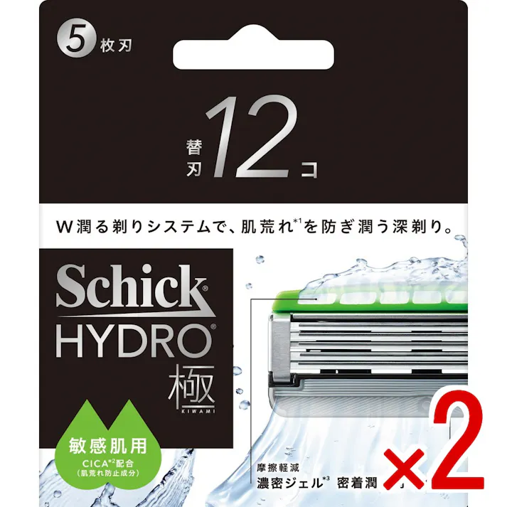 【2点まとめ買い】シック ハイドロ極 敏感肌 替刃 × 2点 【送料込み】 #4891228320614