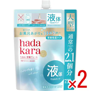 【2点まとめ買い】ハダカラモイストボディケアソープ液体タイプリッチソープの香りつめかえ用大型サイズ × 2点 【送料込み】 #4903301378518