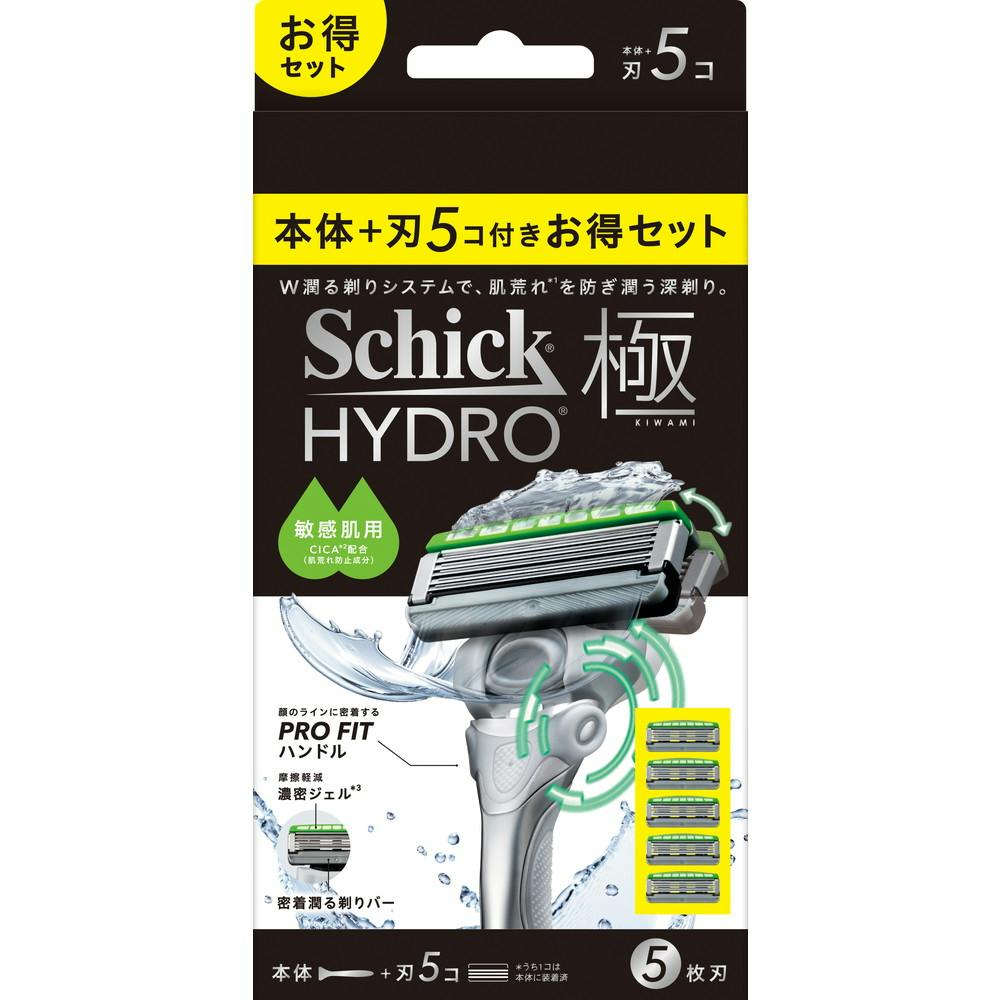 シック ハイドロ極 敏感肌 コンボパック（本体＋刃5コ） × 1点　 【送料込み】 ＃4891228320584