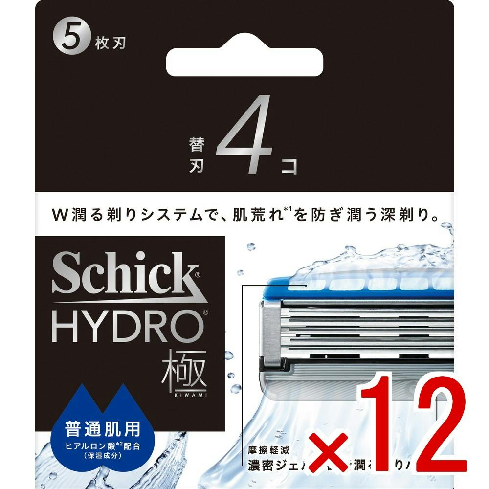 【ケース販売】シック ハイドロ極 普通肌 替刃 × 12点　 【送料込み】 ＃4891228320546