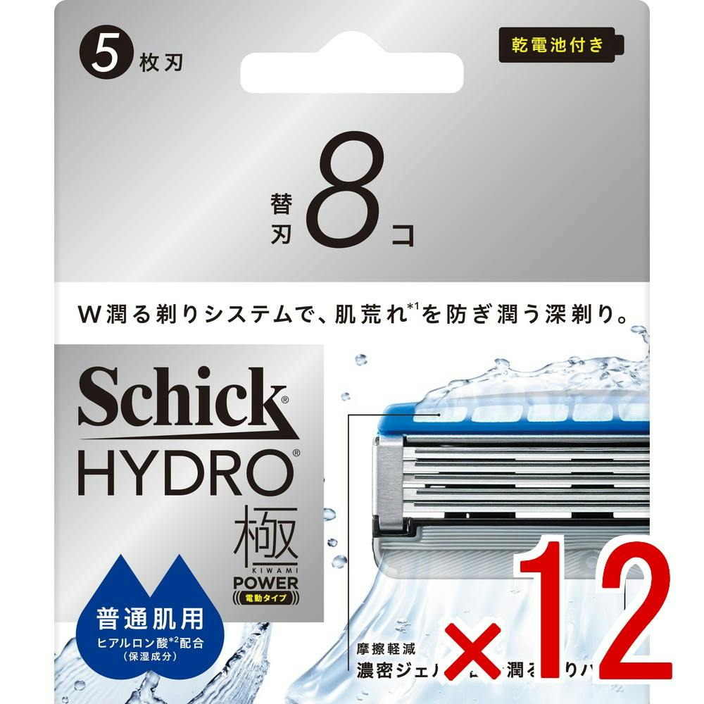 【ケース販売】シック ハイドロ極パワー 普通肌 替刃 × 12点　 【送料込み】 ＃4891228321345