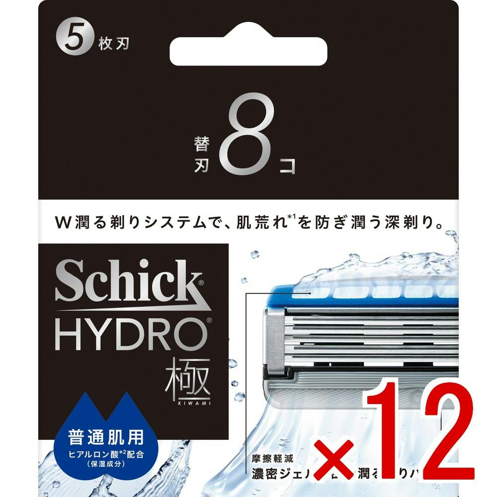 【ケース販売】シック ハイドロ極 普通肌 替刃 × 12点　 【送料込み】 ＃4891228320553