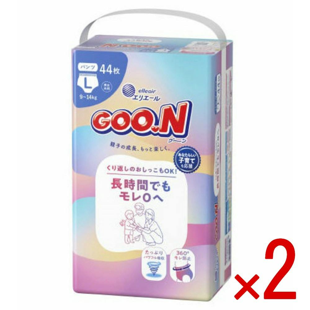 【2点まとめ買い】グーン 長時間でもモレ0へ パンツ Lサイズ × 2点　 【送料込み】 ＃4902011124354