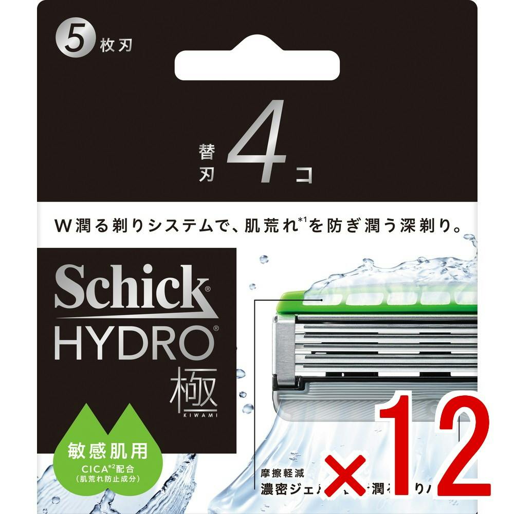 【ケース販売】シック ハイドロ極 敏感肌 替刃 × 12点　 【送料込み】 ＃4891228320591