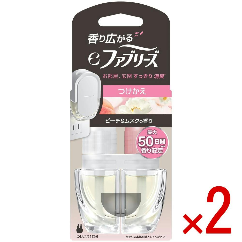 【2点まとめ買い】eファブリーズピーチ＆ムスクの香り替 × 2点　 【送料込み】 ＃4987176354457