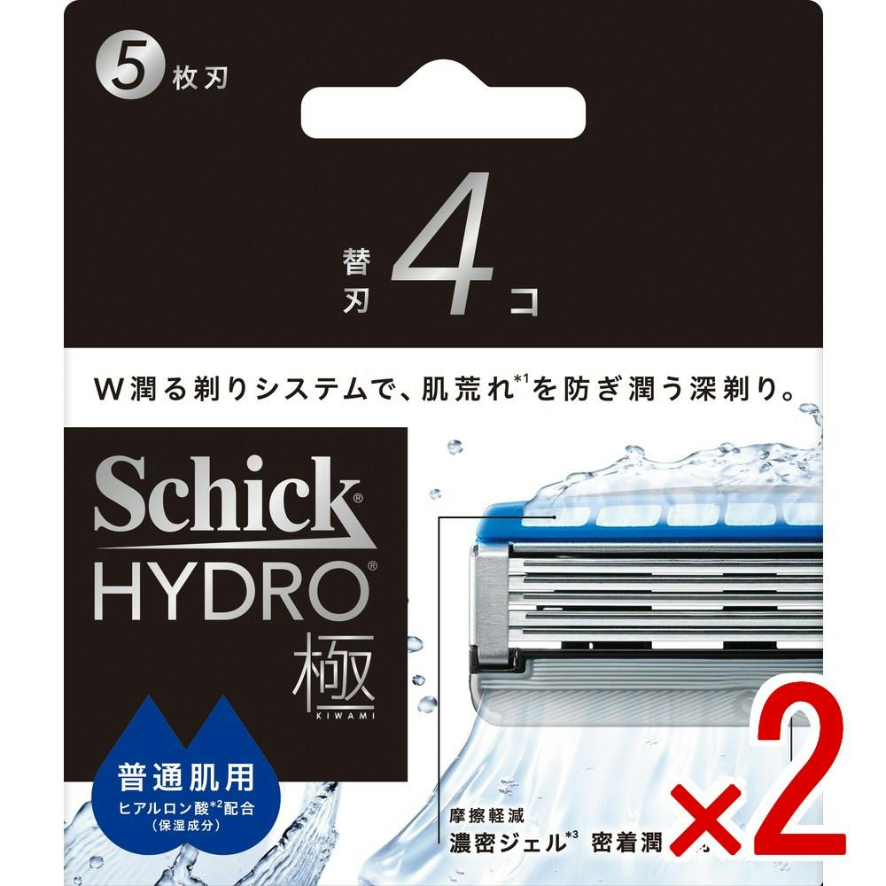 【2点まとめ買い】シック ハイドロ極 普通肌 替刃 × 2点　 【送料込み】 ＃4891228320546