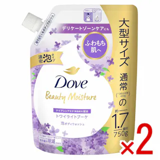 【2点まとめ買い】ダヴ ビューティーモイスチャー 泡ボディウォッシュ トワイライトブーケ つめかえ用 × 2点 【送料込み】 #4902111784151