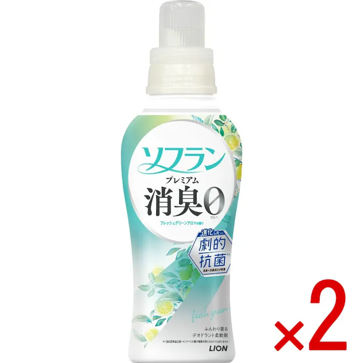 【2点まとめ買い】ソフランプレミアム消臭フレッシュグリーンアロマの香り本体 × 2点 【送料込み】 #4903301379775