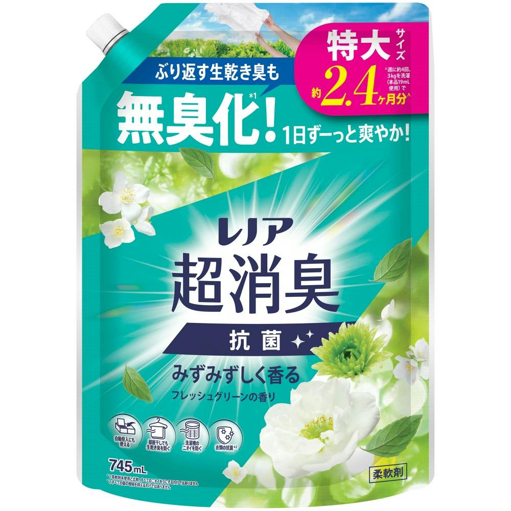 レノア超消臭みずみずしく香るフレッシュグリーンの香りつめかえ用特大サイズ × 1点　 【送料込み】 ＃4987176353672