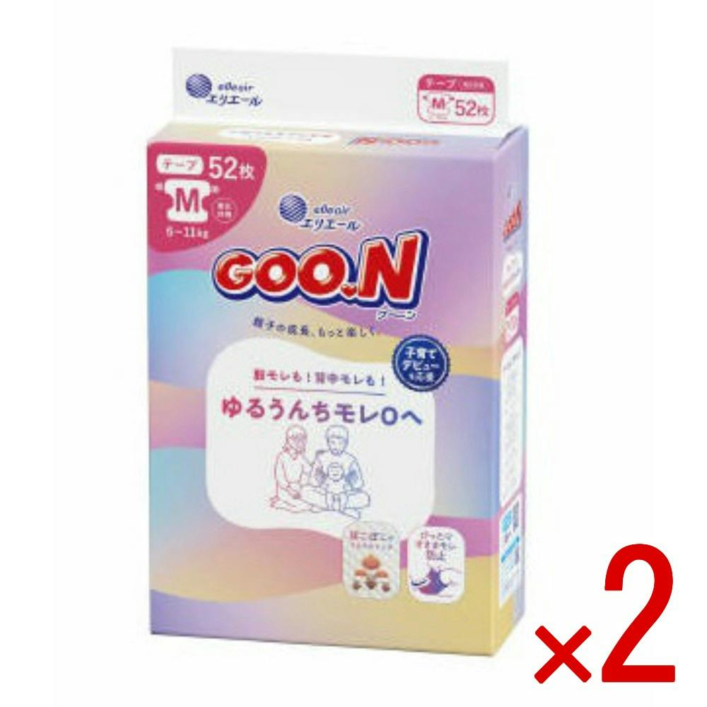 【2点まとめ買い】グーン ゆるうんちモレ0へ Mサイズ × 2点　 【送料込み】 ＃4902011124316