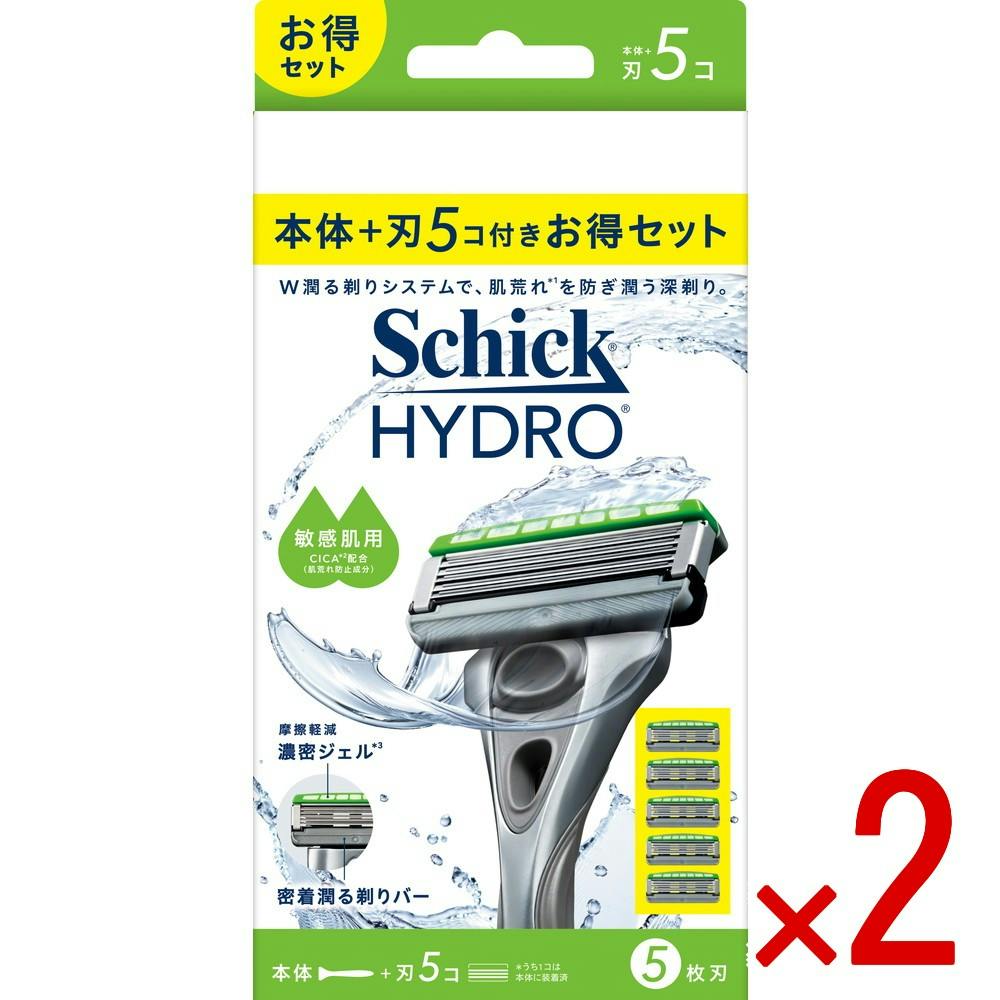 【2点まとめ買い】シック ハイドロ 敏感肌 コンボパック（本体＋刃5コ） × 2点　 【送料込み】 ＃4891228320485