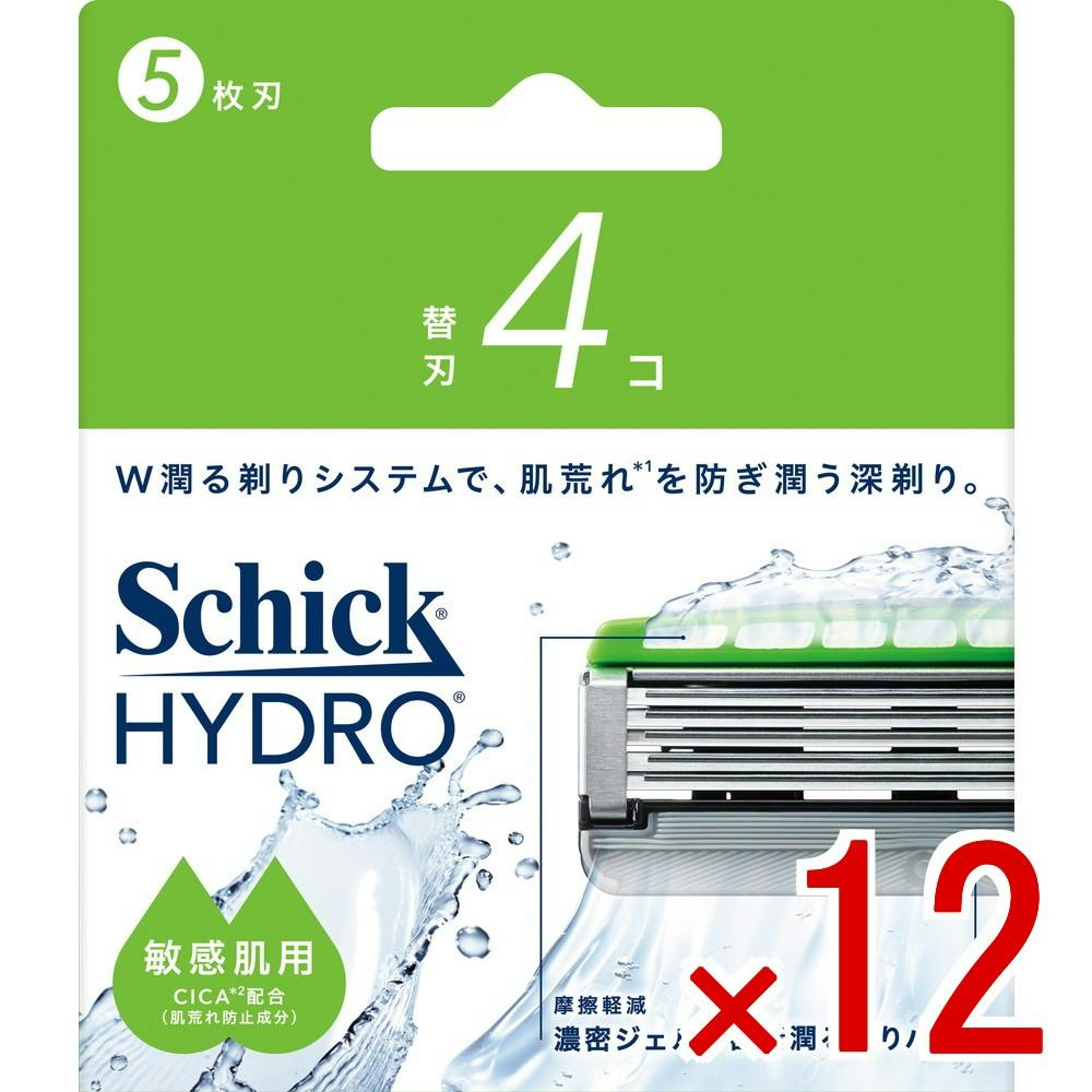 【ケース販売】シック ハイドロ 敏感肌 替刃 × 12点　 【送料込み】 ＃4891228320492
