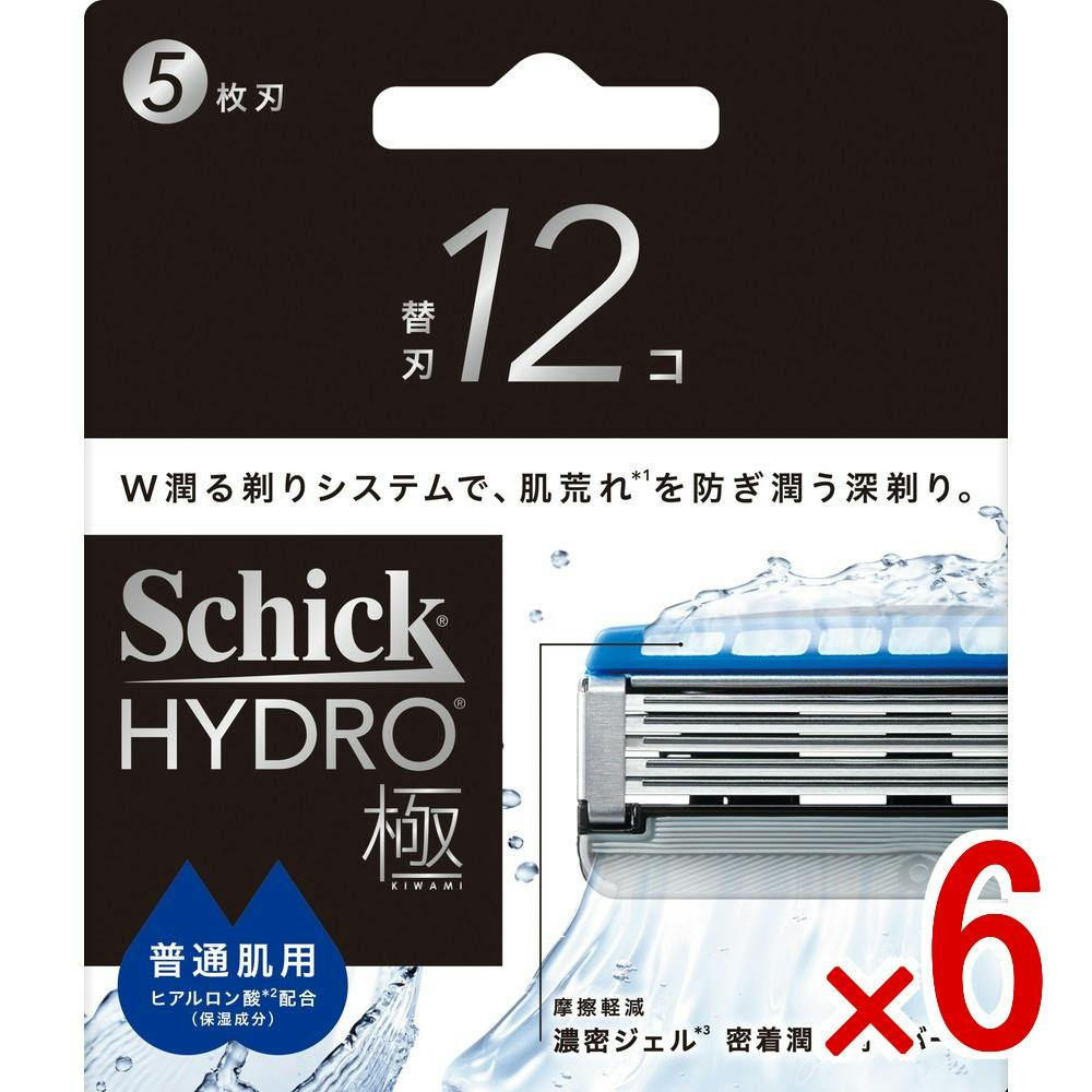 【ケース販売】シック ハイドロ極 普通肌 替刃 × 6点　 【送料込み】 ＃4891228320560