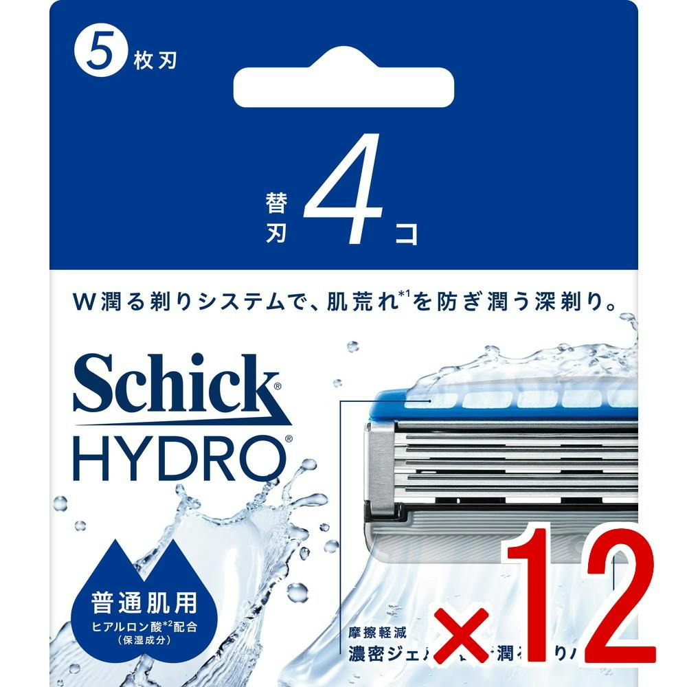 【ケース販売】シック ハイドロ 普通肌 替刃 × 12点　 【送料込み】 ＃4891228320447
