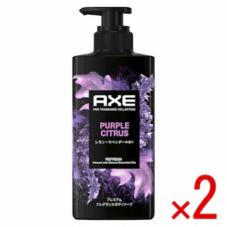 【2点まとめ買い】アックス プレミアムフレグランス ボディソープ パープルシトラス ポンプ × 2点 【送料込み】 #4902111782447
