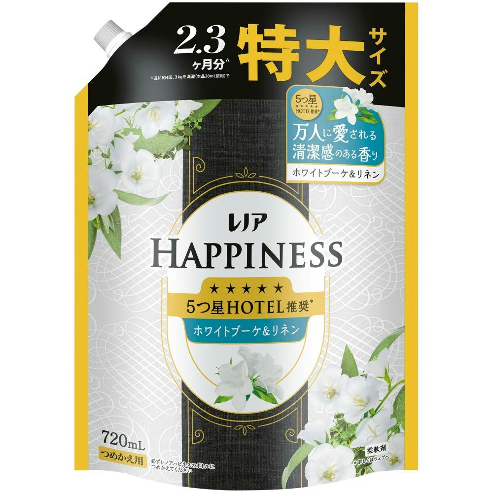 レノアハピネス夢ふわタッチホワイトブーケ＆リネンの香り詰替用特大サイズ × 1点　 【送料込み】 ＃4987176350350
