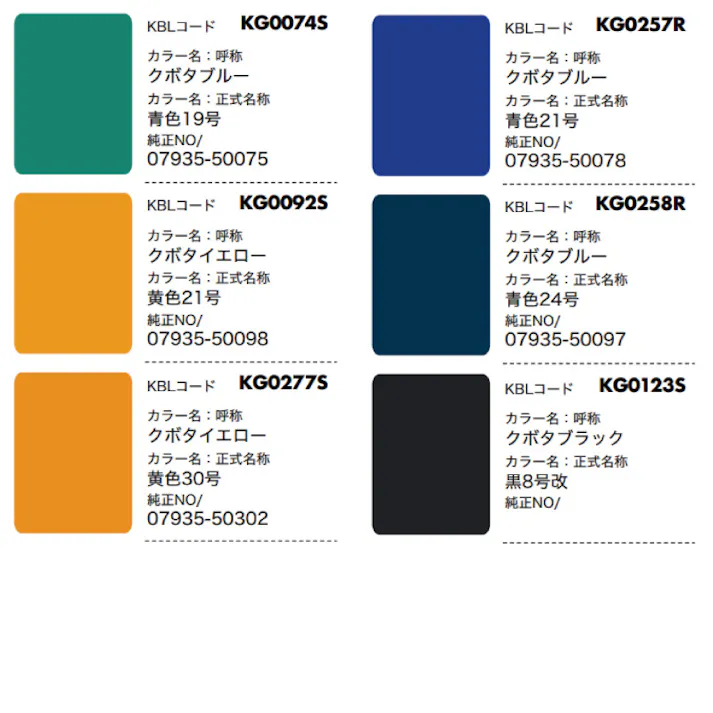 2本 KG0092S クボタ クボタイエロー 正式名称:黄色21号 純正No/ 07935-50098 建設機械用 KBL製 補修 スプレー 塗料 ラッカー 300ml 建機 ユンボ バックホ 等