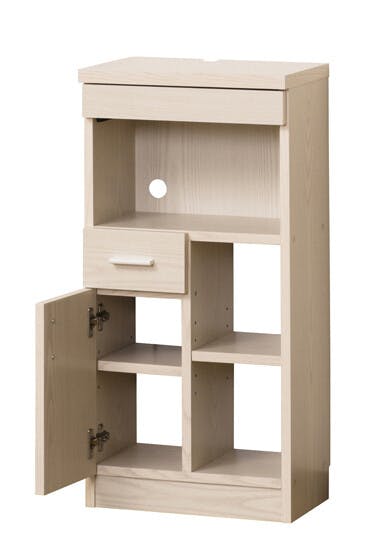 【新品・送料無料】【完成品】NEWルーター収納40 (白木目) (ブラウン) NEWルーター収納40（白木目） 【送料込み】 #krso | 本棚・書棚