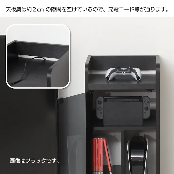 ゲーム機ラックキャスター付き(ブラウン) 【送料込み】 #krso