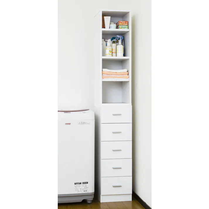 鏡面すきま収納タオルストッカーW30 【送料込み】 #krso
