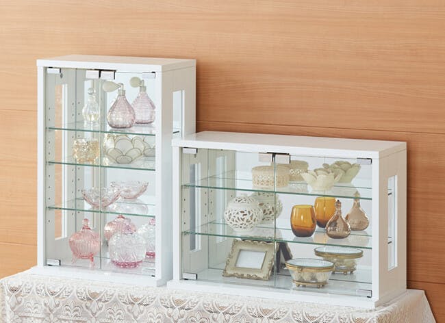 卓上コレクションケース縦型（ホワイト） 【送料込み】 #krso