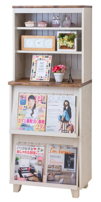 カントリーフラップキャビネット 【送料込み】 #krso | 本棚・書棚