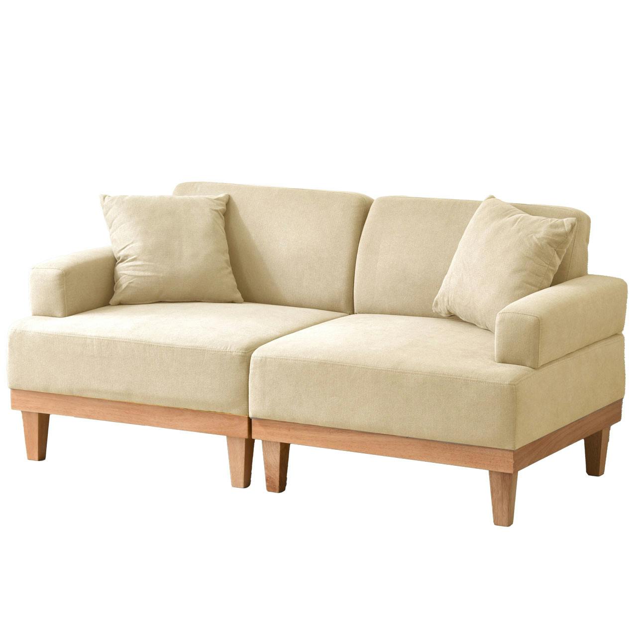 ワイエムワールド ソファ カウチ sofa 2人 掛け 分割 セパレート 1人