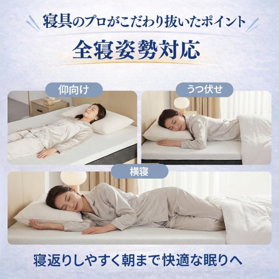 快眠タイムズ マットレス3.0 クイーン 158×195×20cm ウレタン 三層構造