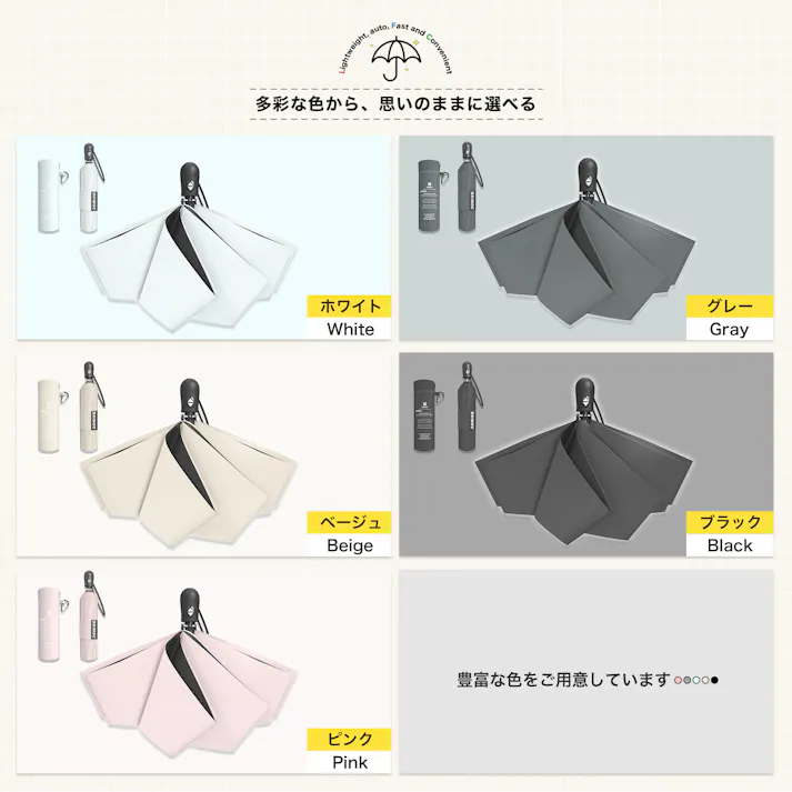 子供 小学生 折りたたみ 日傘 軽量 晴雨兼用 風に強い 6本骨 UVカット100% 100%完全遮光 キッズ 学童 自動開閉 ワンタッチ 3段 雨傘 コンパクト 無地 5級撥水 遮熱 紫外線対策 日焼け対策 通勤通学 プレゼント ベージュ