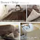 リバーシブルコーデュロイ保温綿入こたつ布団-ロア 170x170cm SAI 彩/色:サックスブルー×ベージュ 【送料込み】 #nkmr