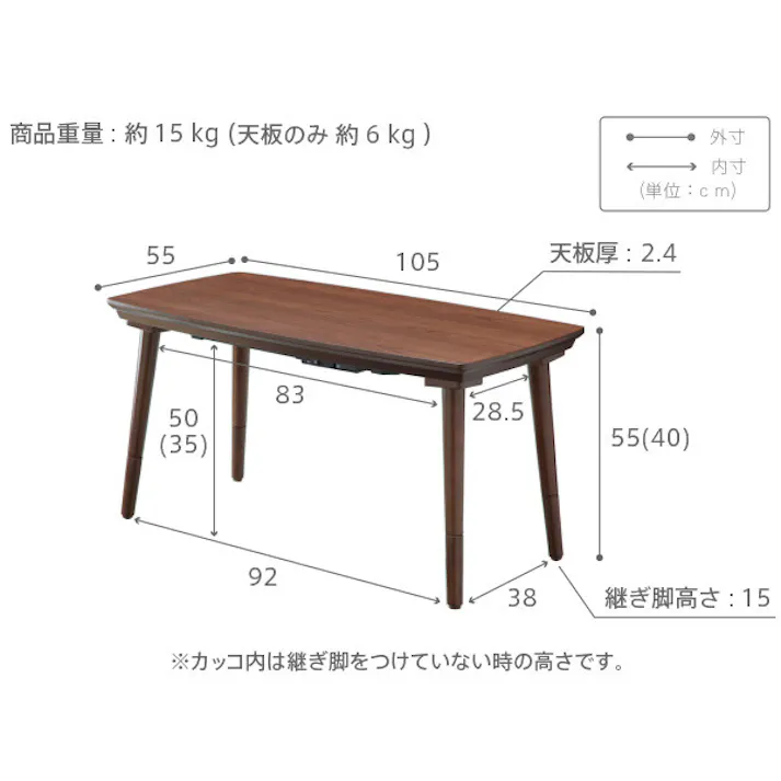 ソファで使えるフラットヒーターこたつ-ブエノ 105x55cm SAI 彩 ブエノ 【送料込み】 #nkmr