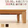 モダンリビング継ぎ脚こたつ-ディレット 120x80cm/色:ブラウン 【送料込み】 #nkmr