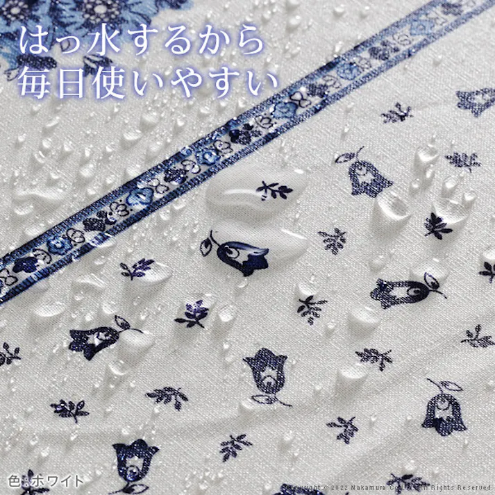フランス製はっ水加工テーブルクロス-トラディション 150x200cm/色:ホワイト 【送料込み】 #nkmr
