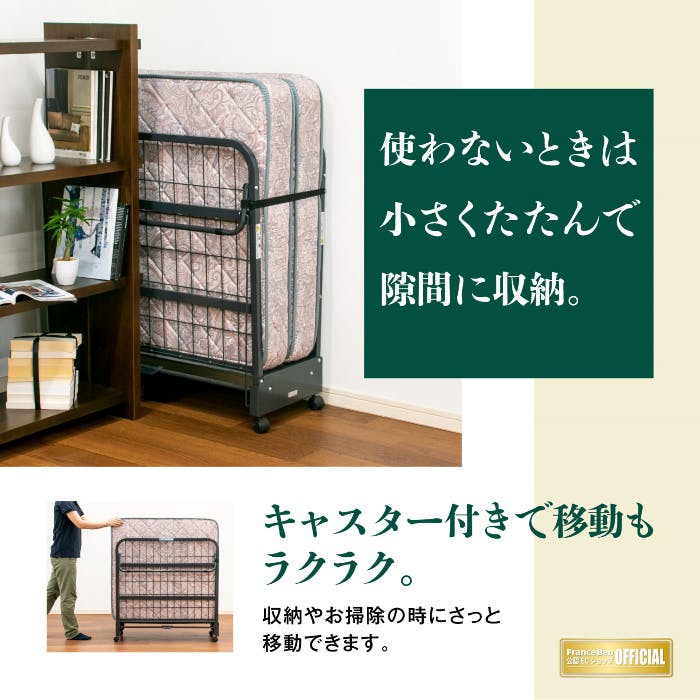 フランスベッド 折りたたみベッド パンテオン401【搬入開梱設置無料