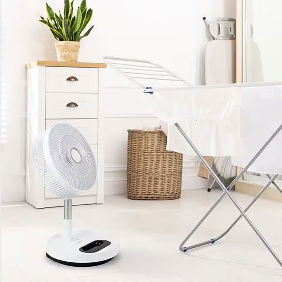 30cm 折り畳み扇風機 PaTaFAN C:NET シィー・ネット BFDC300WH DC