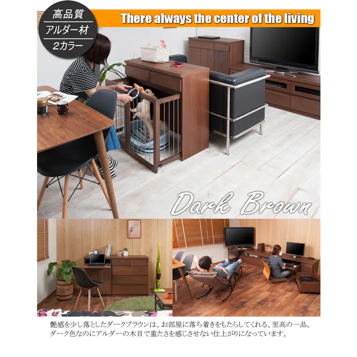 【Alder】天然木テレビボード101cm幅 天然木アルダー材の木目がきれいなTV台 大川家具 リビング収納 tvボード テレビ台 tv台 テレビラック tvラック おしゃれ 木製 完成品 ブラウン 引き出し フラップ扉 引出し インテリア リビング家具