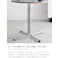 【3点セット】Stjerne 幅70cm 丸型カフェテーブル+チェア2脚/色:ホワイト/ホワイト 椅子 ダイニング家具 チェア2脚 丸型カフェテーブル 天板サイズ ブークレ生地 ホテルライク シルエット アクセント 【送料込み】 #iina