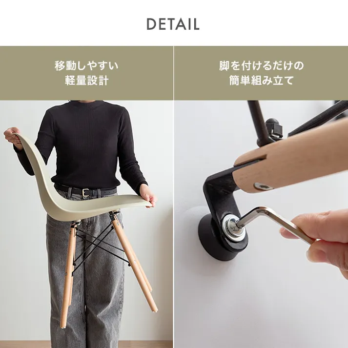 【テーブル+イス脚】Eames TABLE 3set/色:ホワイト イームズ テーブル 椅子 チェア カフェ デザイナーズ 家具 名作 ダイニング3点セット 天板 ダウェルレッグ イームズチェアDSW お洒落なカフェ 【送料込み】 #iina