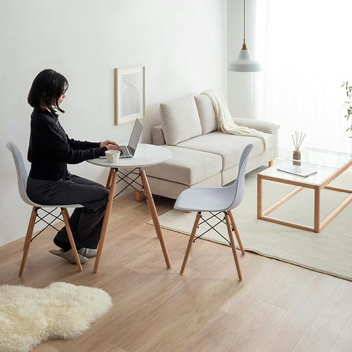 テーブル＋イス脚】Eames TABLE 3set／色：ホワイト イームズ テーブル