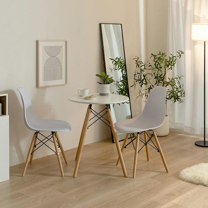 テーブル＋イス脚】Eames TABLE 3set／色：ホワイト イームズ テーブル