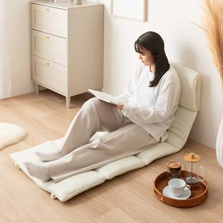 【60cmx180cm】Neochill sarasara リバーシブルごろ寝マット/色:ミルクティーベージュ 【送料込み】 #iina