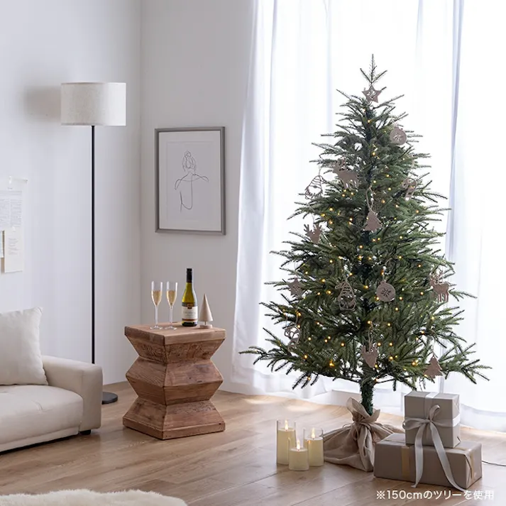 【オーナメントセット】Abete 高さ150cm クリスマスツリー+オーナメント/色:グリーン 【送料込み】 #iina