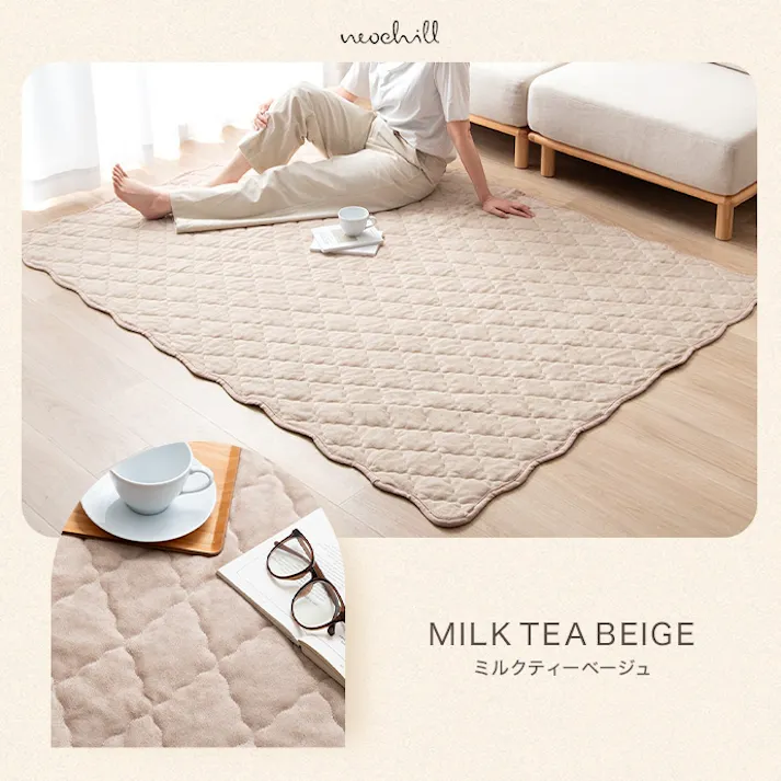 【長方形:140cm×190cm】Neochill sarasara ラグ/色:グレー ソファカバー ベッドカバー フローリング マルチカバー 薄手タイプ パイル地 タオル地 【送料込み】 #iina