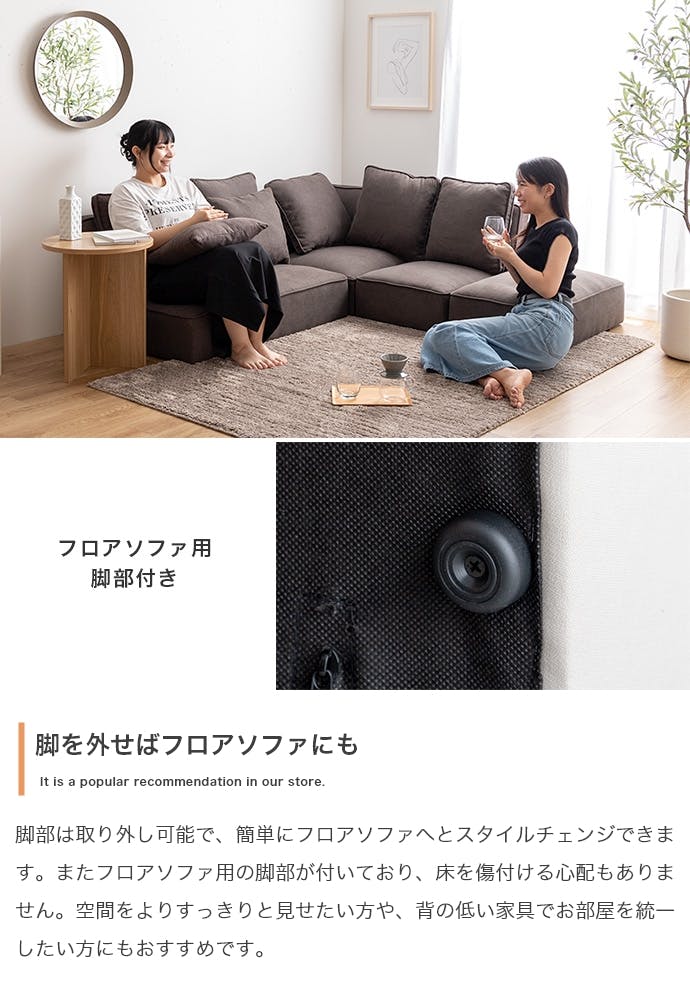 単品】Cindy オットマン／色：ダークグレー 【送料込み】 #iina