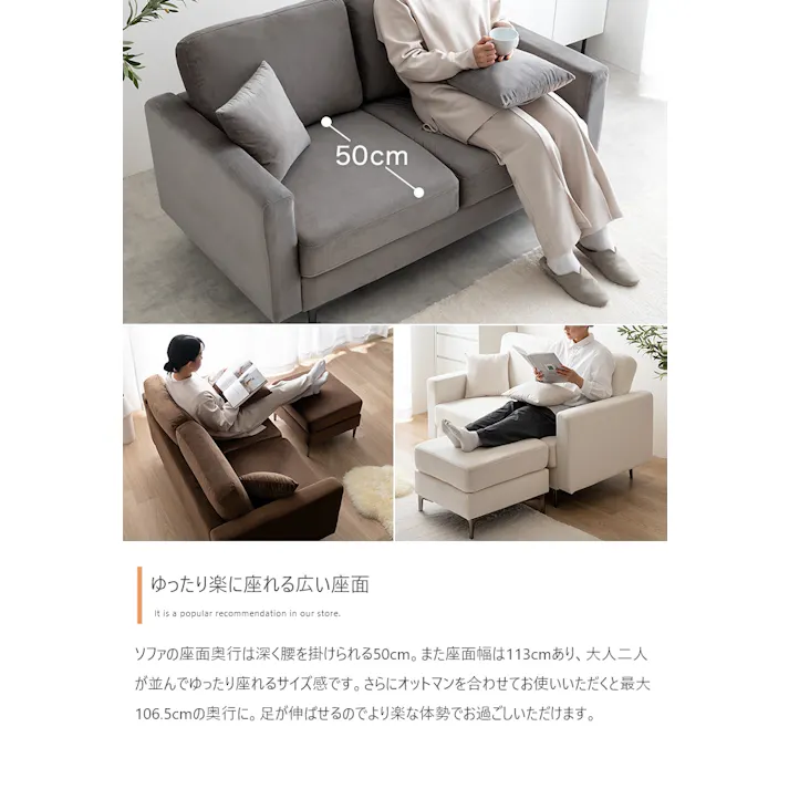 【単品】Ally ベロアオットマン/色:ブラウン ブラックアイアン脚 オットマン ベロア シンプル タイム 【送料込み】 #iina