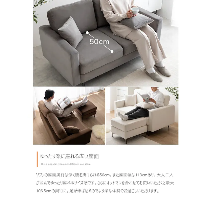 【単品】Ally ベロアオットマン/色:グレー ブラックアイアン脚 オットマン ベロア シンプル タイム 【送料込み】 #iina