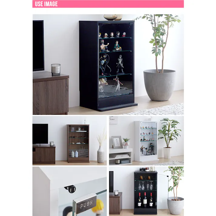 【幅46cm×奥行28cm】Legen コレクションケース/色:ホワイト 【送料込み】 #iina